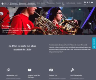 Foji.cl(Fundación de Orquestas Juveniles e Infantiles de Chile) Screenshot