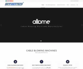 Fokmachine.com(Fiber cable floating and blowing machines manufacturer) Screenshot