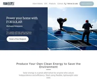 Foksolar.com(Solar Energy Company) Screenshot