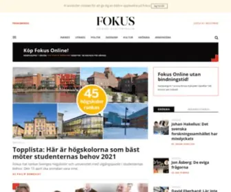 Fokus.se(Sveriges nyhetsmagasin) Screenshot