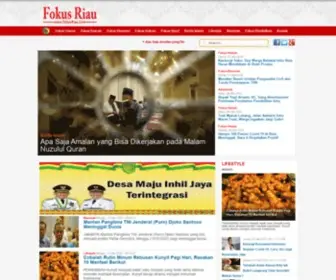 Fokusriau.com(Situs Portal Berita Riau) Screenshot