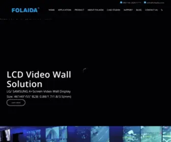 Folaida.com(LCD & LED Video Wall Displays and Digital Signage) Screenshot