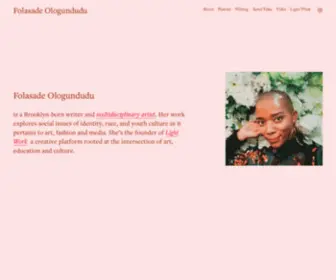 Folasadeologundudu.com(Folasade Ologundudu) Screenshot