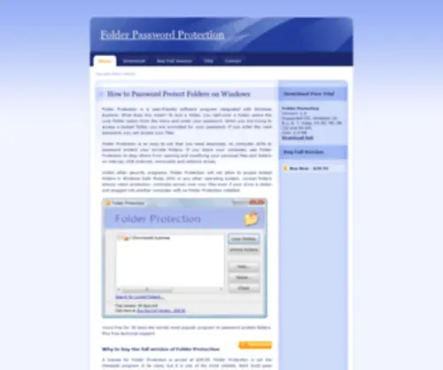 Folder-Protection.com(Folder Protection) Screenshot