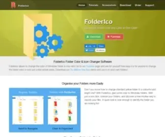 Folderico.com(Easily Change Folder Icon and Color with FolderIco app) Screenshot