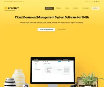 Folderit.com(Document Management System) Screenshot