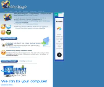 Foldermagic.com(FolderMagic by Cloudeight) Screenshot