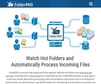 Foldermill.com(Watch folders and automatically print or convert incoming documents) Screenshot