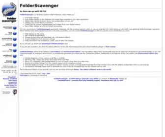 Folderscavenger.com(Folderscavenger) Screenshot