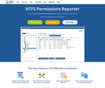 Foldersecurityviewer.com(NTFS Permissions Reporter) Screenshot