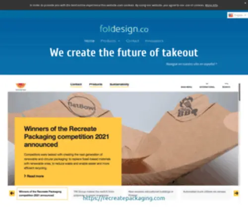Foldesign.co(We create the future of takeout) Screenshot