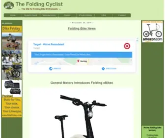 Foldingcyclist.com(Folding Bikes) Screenshot