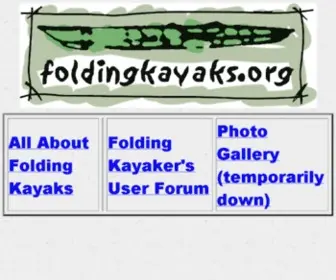 Foldingkayaks.org(foldingkayaks) Screenshot