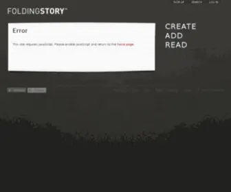 Foldingstory.com(Join the fold and offer your best line. FoldingStory) Screenshot