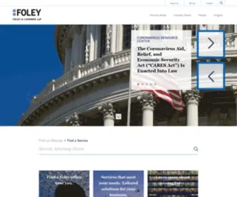 Foley.com(Foley & Lardner LLP) Screenshot