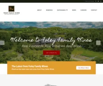 Foleyfamilywines.com(Foley Family Wines) Screenshot