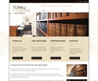 Foleyhughes.co.nz(Auckland law firm Foley Hughes) Screenshot