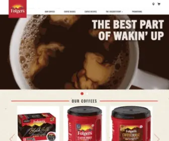 Folgerscoffee.com(Folgers Coffee) Screenshot