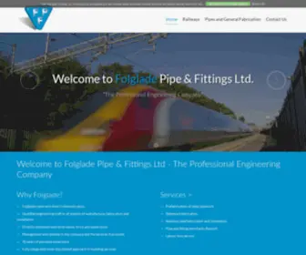 Folglade.co.uk(Pipe Fittings High Pressure Flanges Railway Fabrication Folglade) Screenshot