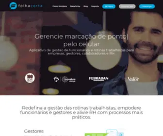 Folhacerta.com(Home) Screenshot