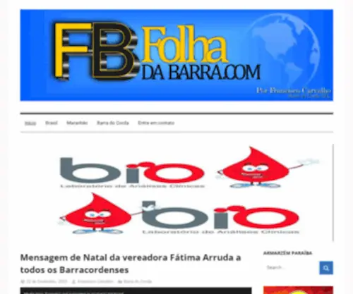 Folhadabarra.com(FOLHA DA BARRA) Screenshot