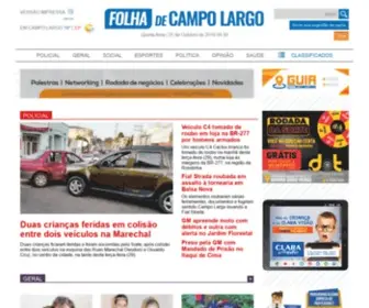 Folhadecampolargo.com.br(Folha de Campo Largo) Screenshot