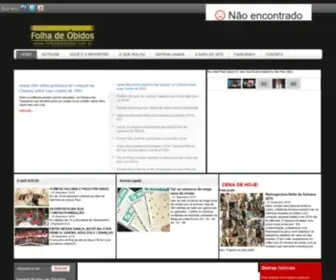 Folhadeobidos.com.br(Jornal folha de óbidos) Screenshot