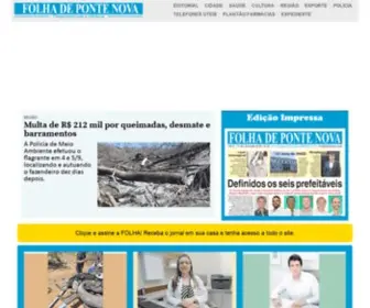 Folhadepontenova.com.br(Folha de Ponte Nova) Screenshot