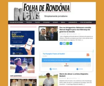 Folhaderondonianews.com(Fatos e notícias do Brasil e Rondônia resumo de novelas) Screenshot