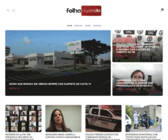 Folhadigital83.com.br(Folha Digital 83) Screenshot