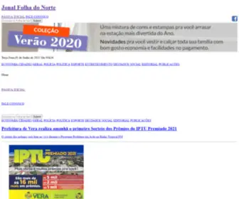 Folhadonortemt.com.br(Jornal Folha do Norte) Screenshot
