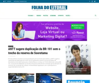 Folhalitoral.com.br(Folha do Litoral) Screenshot