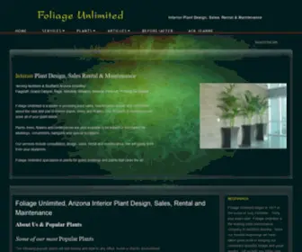 Foliageunlimited.net(Foliage Unlimited) Screenshot