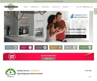 Foliebutikken.no(Foliebutikken AS) Screenshot