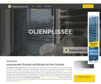 Folienplissees.de(Ihr Hitzeblocker am Fenster) Screenshot