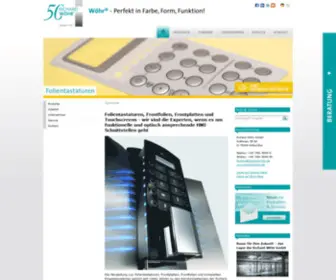 Folientastaturen.de(Richard Wöhr GmbH) Screenshot