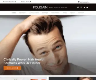 Foligain.com(TRIOXIDIL) Screenshot