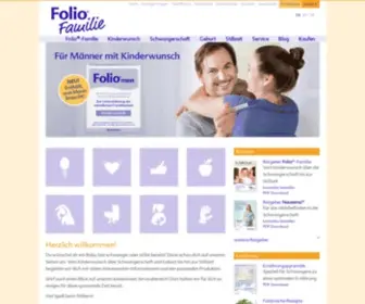 Folio-Familie.de(Kinderwunsch, Schwangerschaft, Stillzeit) Screenshot