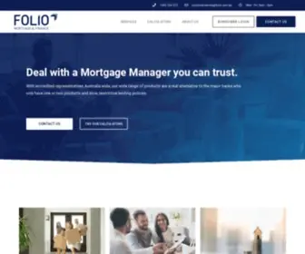 Folio.com.au(Folio Mortgage & Finance) Screenshot