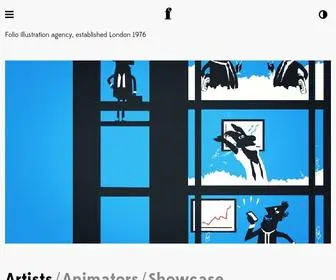 Folioart.co.uk(Folio illustration agency & animation studio) Screenshot