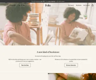 Foliobookshop.com(Create an Ecommerce Website and Sell Online) Screenshot