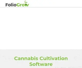 Foliogrow.com(Experts In Cannabis Cultivation Software) Screenshot