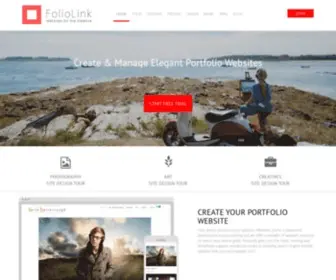 Foliolink.com(Professional Websites for Photographers and Artists /) Screenshot