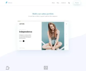 Foliomi.com(Online portfolio builder) Screenshot