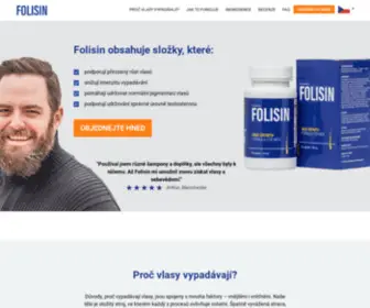 Folisin.cz(Spolehlivý v boji proti plešatosti mužů) Screenshot