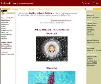 Folk-ART.com(Folk Art Paintings) Screenshot