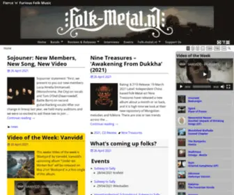 Folk-Metal.nl(Webzine with tons of reviews (albums and concerts)) Screenshot
