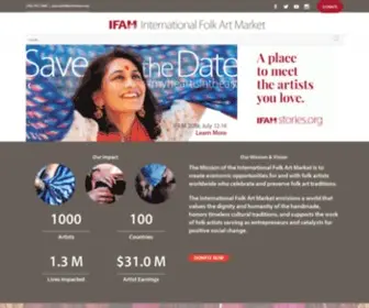 Folkartmarket.org(The Mission of the International Folk Art Market) Screenshot