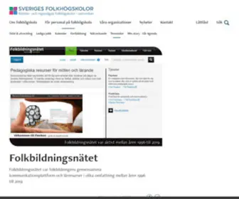 Folkbildning.net(Sveriges folkhÃ¶gskolor) Screenshot