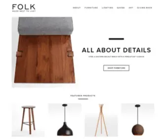 Folkbuilt.com(FOLK Furniture) Screenshot